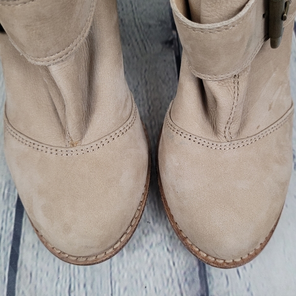 SPLENDID | Long Beach leather stacked heel ankle boots - Picture 3 of 11